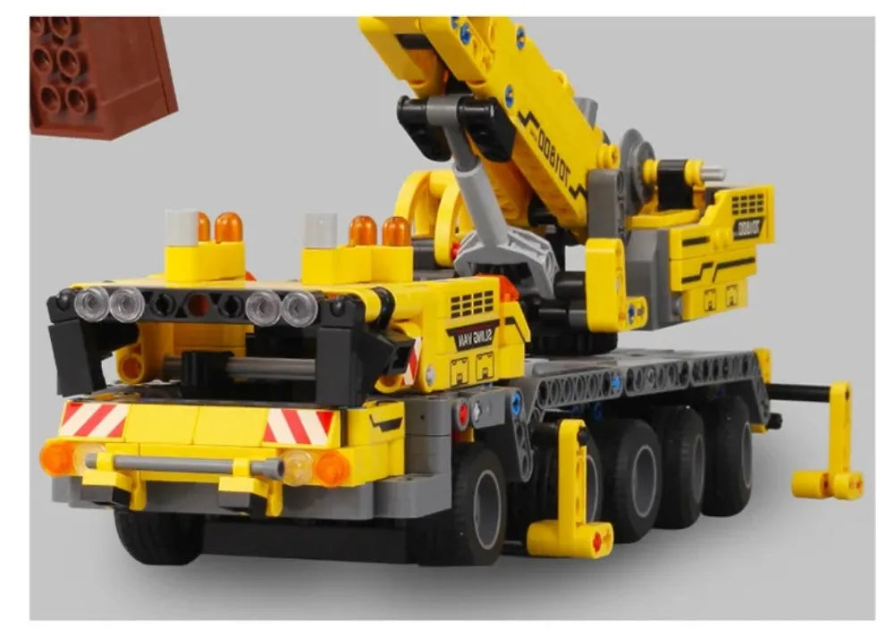 Set Costruzioni Multi Veicoli Caricabatteria Gru Camion Fai Da Te Blocchi Ingegneria Giocattolo Per Bambini