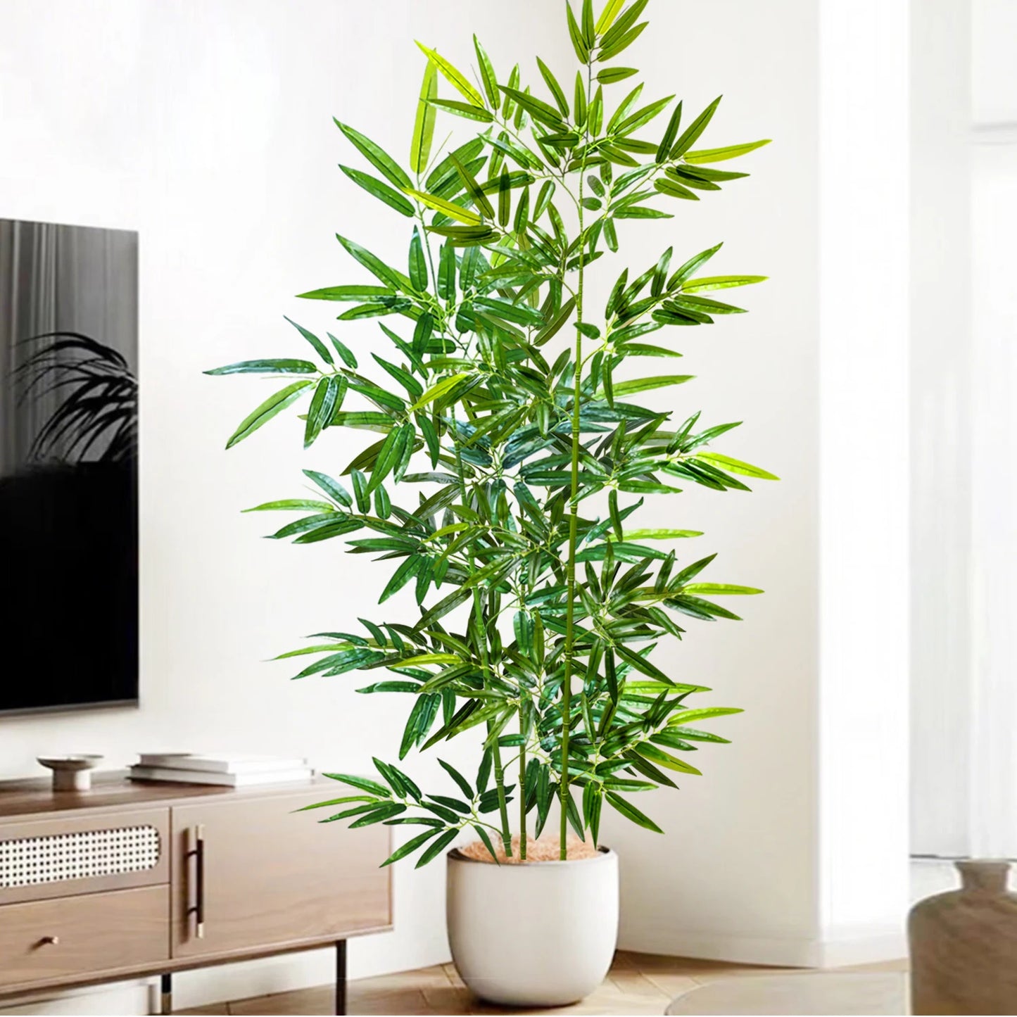 Foglie Di Bambù Verdi Artificiali Da 100 A 210 Cm Piante Con Rami Finti Adatte Per Casa Hotel E Decorazione Ufficio