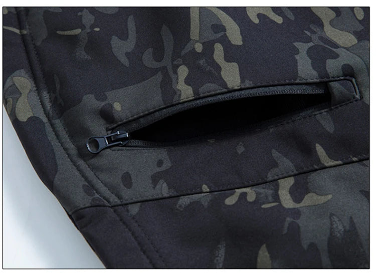 Lurker Giacca Soft Shell Tattica Pelle di Squalo Uomo Impermeabile con Cappuccio Mimetica Esterno da Caccia Autunno