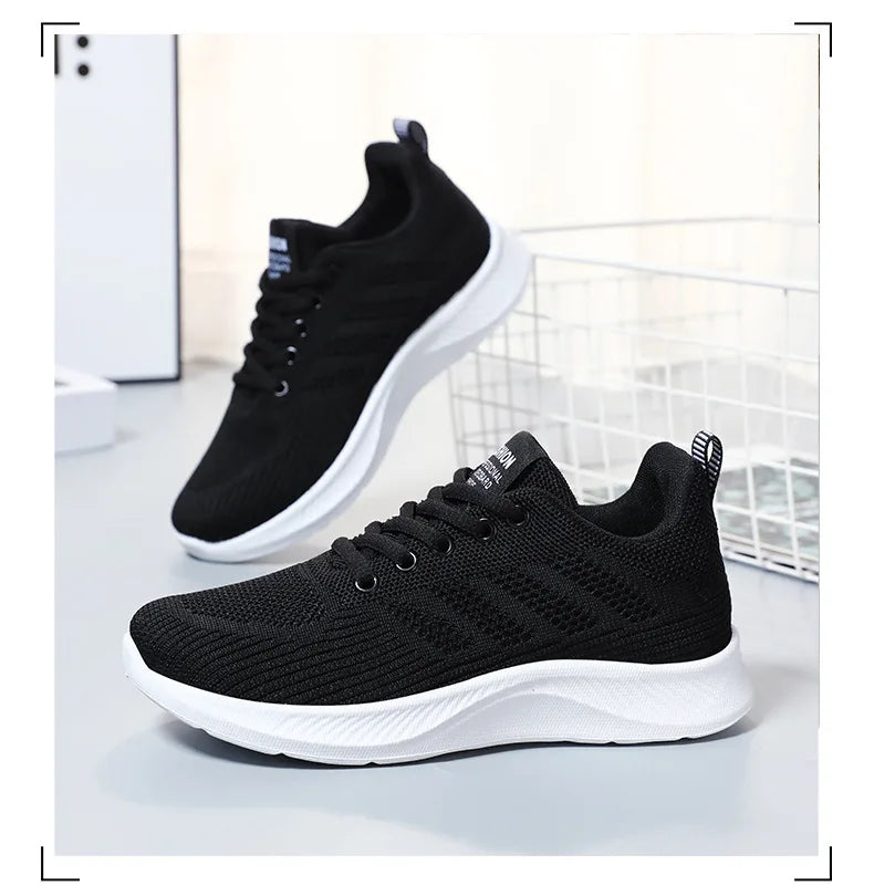 Scarpe da Ginnastica da Donna Traspiranti in Rete Monofacciale con Suola Morbida Ideali per Running e Allenamento