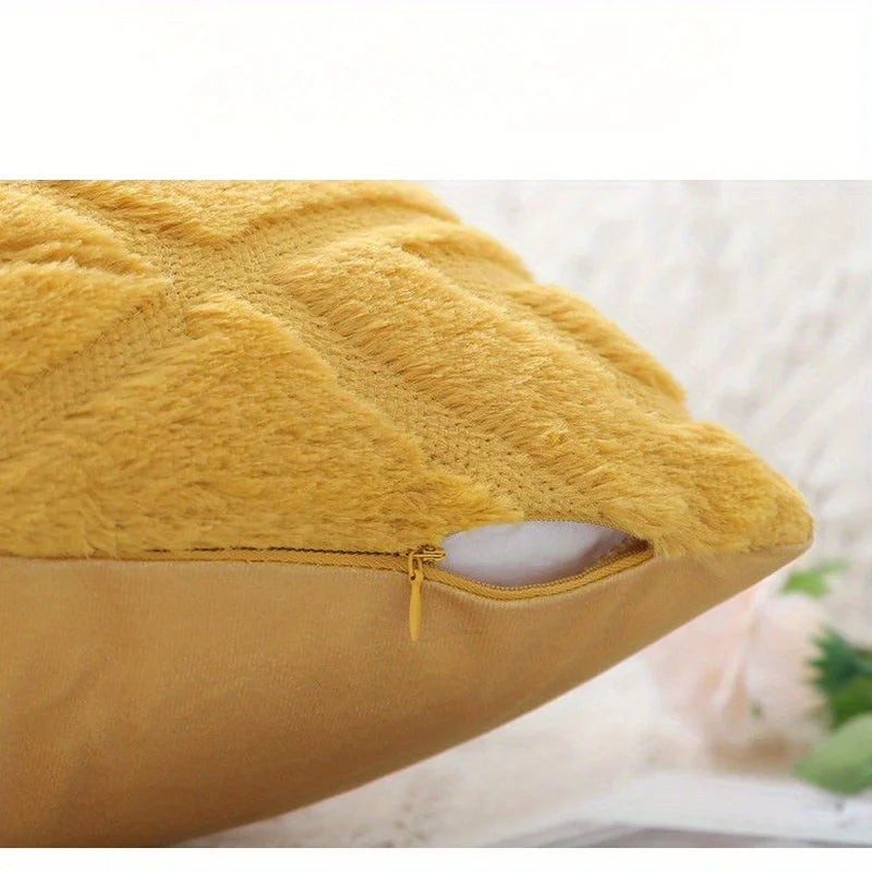 Fodera Per Cuscino In Peluche Jacquard Rombo Grigio Poliestere 100 Percento Stile Nordico Per Divano Ufficio Auto