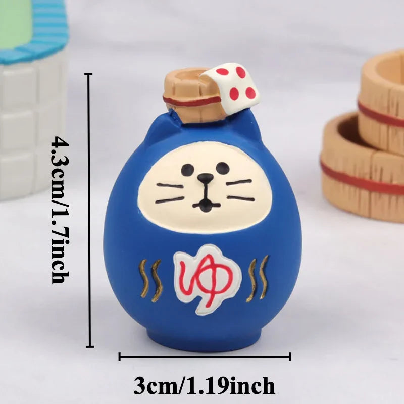 Gatto Limone In Resina Miniatura Pomelo Bath Series Decorazione Da Scrivania Regalo In Stile Giapponese Per Bambini 2024
