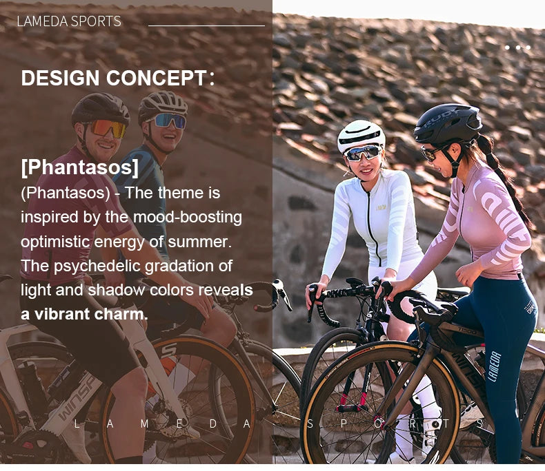 Maglia Da Ciclismo Da Donna Lameda Slim Fit Maniche Lunghe Alta Qualità Da Squadra Professionale
