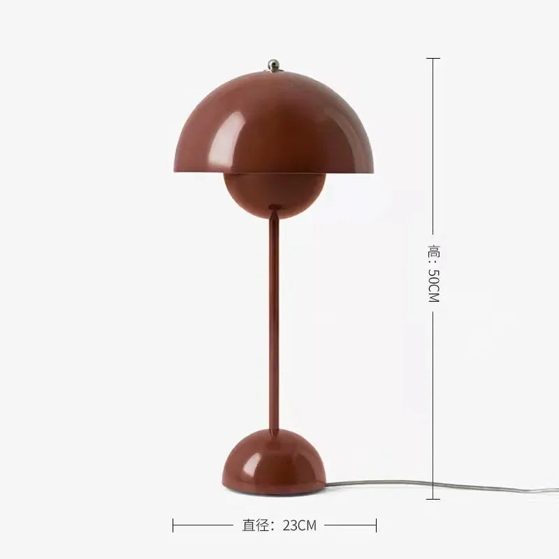 Lampada Da Terra Danish Bud Con Lampadina E27 Per Illuminazione Luce Da Tavolo E Scrivania In Ferro