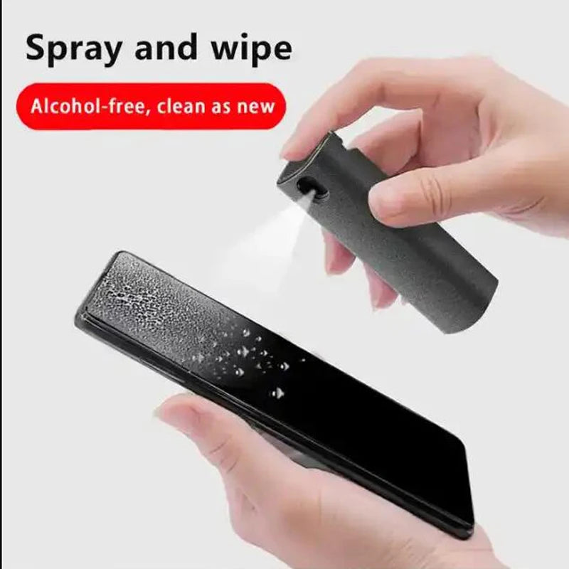 Detergente 2 In 1 Per Schermo Del Telefono Spray Portatile Con Panni In Microfibra Per Pulizia Touch Screen E Vetro