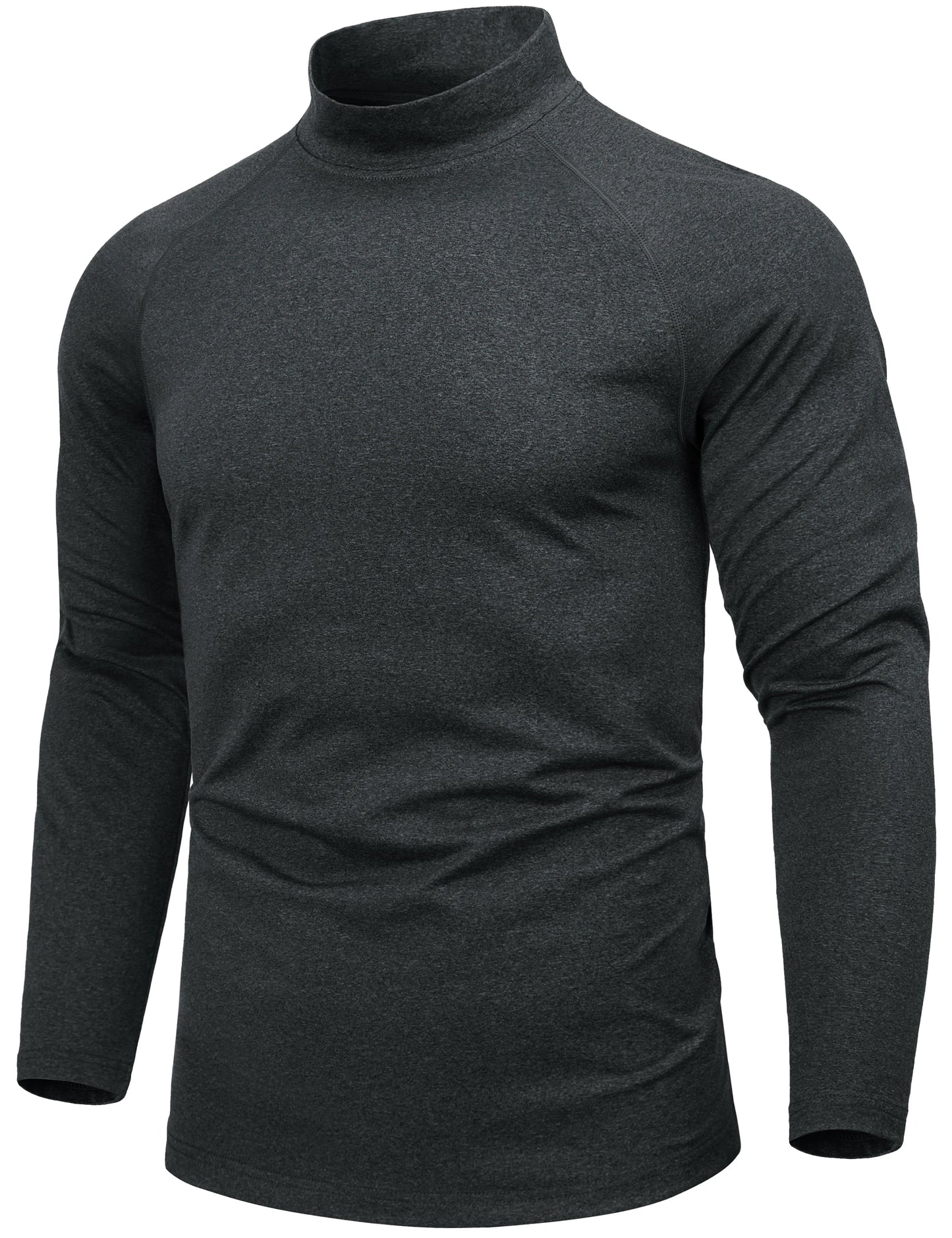 Camicie Termiche Da Uomo Manica Lunga In Micropile Foderata In Pile Livello Base Caldo Per Allenamento Invernale