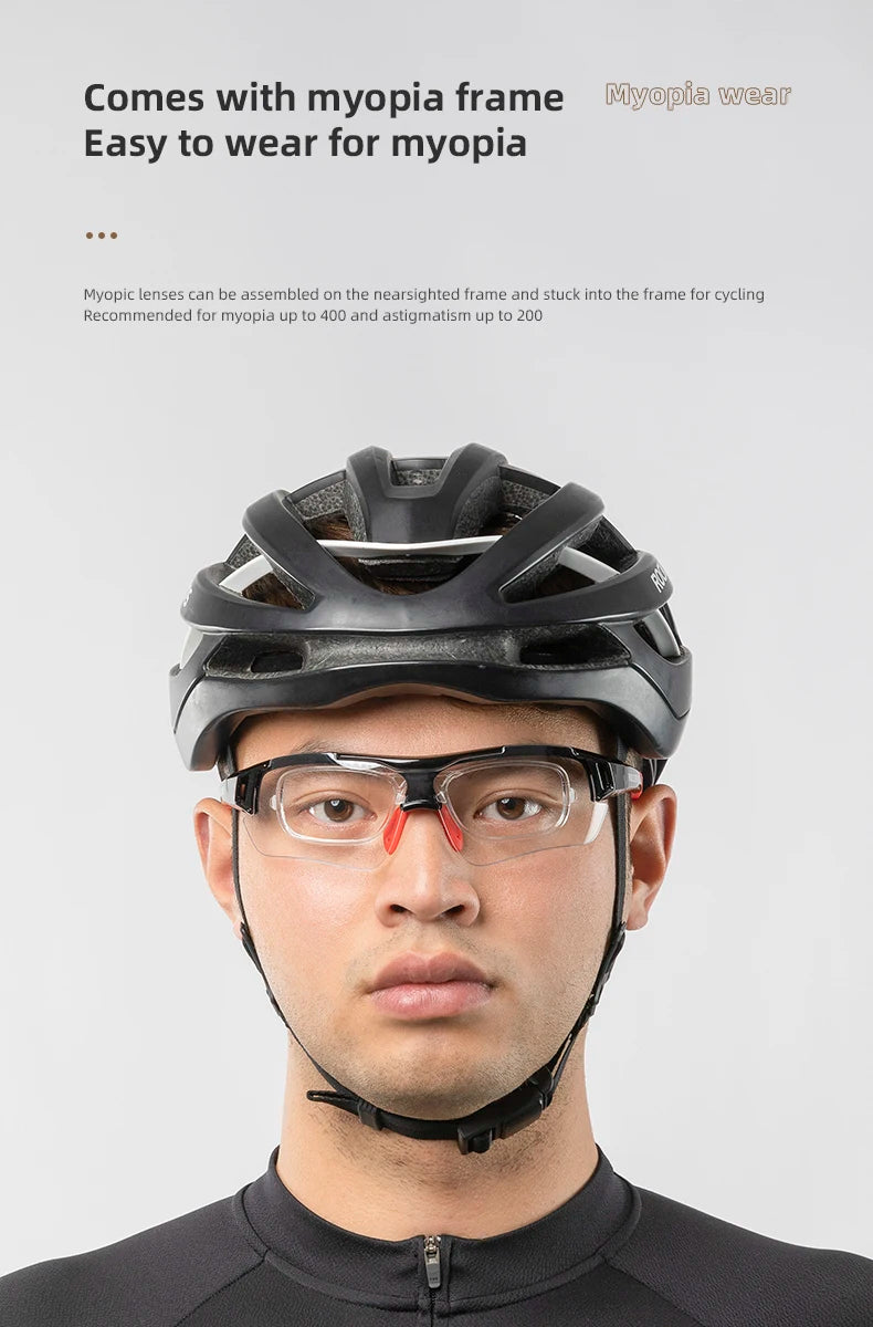 Occhiali Da Ciclismo Polarizzati Per Uomo UV400 Con Naso Regolabile E Set Di 5 Lenti Per Road MTB