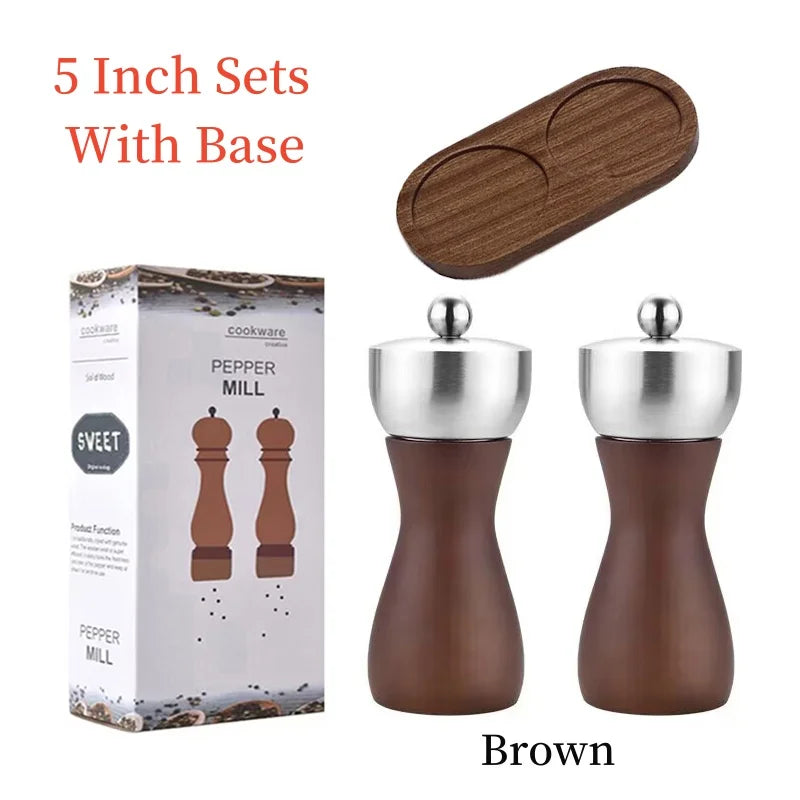 Set Di Macinapepe Manuale Per Sale E Pepe In Ceramica Regolabile Con Testa In Acciaio Inossidabile 304 Domestiche