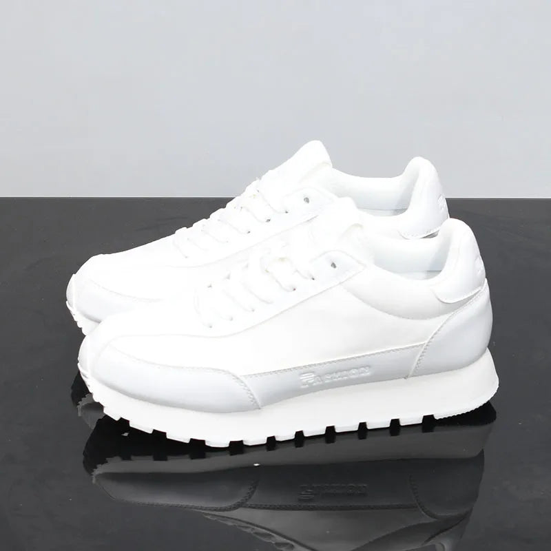 Scarpe Da Ginnastica Casual Uomo Donna Con Piattaforma Maggiorata Traspirante In Pelle Retro