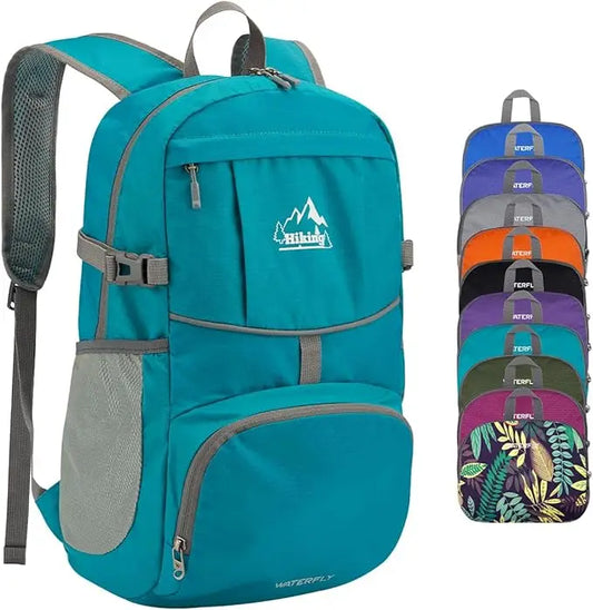 Waterfly Zaino da Trekking Pieghevole Impermeabile Ultraleggero 25 Litri Unisex per Donna e Uomo