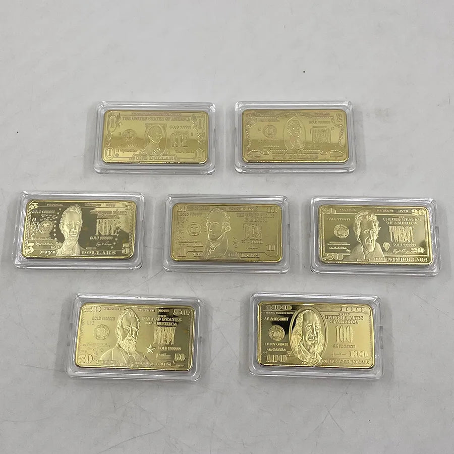 Lingotti Buffalo Placcati Oro Da 100 Dollari Stati Uniti D America Collezionabili Regalo Souvenir
