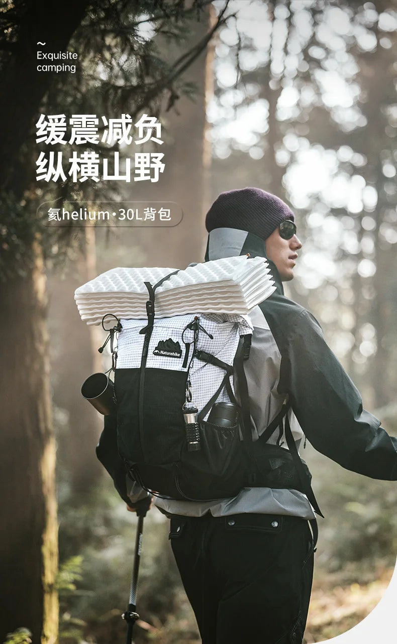 Zaino Naturehike Helio 30L Plus 5L Nuovo 2024 Per Trekking Alpinismo All Aperto Grande Capacità Campeggio Viaggio
