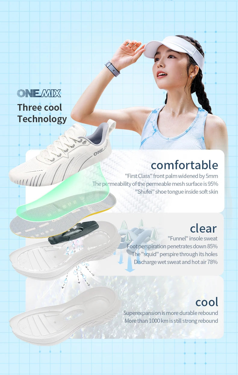ONEMIX 21608A Scarpe Trail Da Uomo Blu Antiscivolo Scarpe Sportive Invernali Calde Per Allenamento All'Aperto