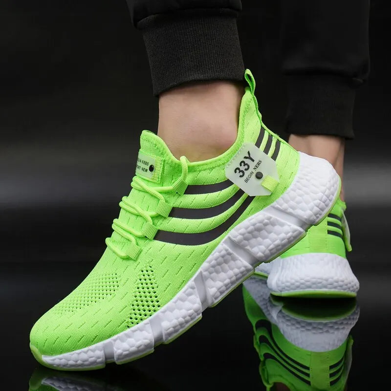 Scarpe Sportive Da Uomo Leggere E Traspiranti In Mesh Nere Per Esterni Allenamento Corsa Passeggio Jogging