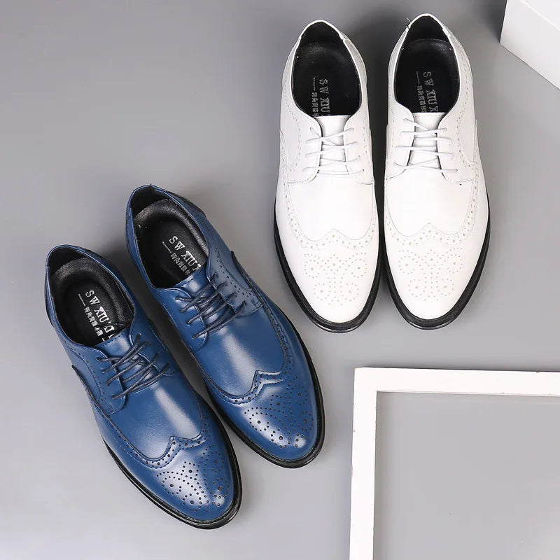 Scarpe Oxford Da Uomo Realizzate A Mano In Vera Pelle Di Vitello Brogue Eleganti Classiche Da Lavoro