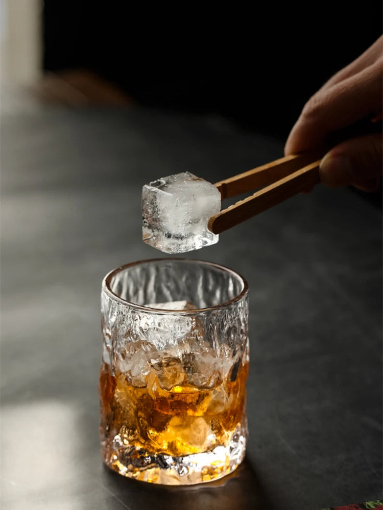 Bicchiere Whisky Vecchio Stile Con Base Pesante In Cristallo Design Giapponese Aderia
