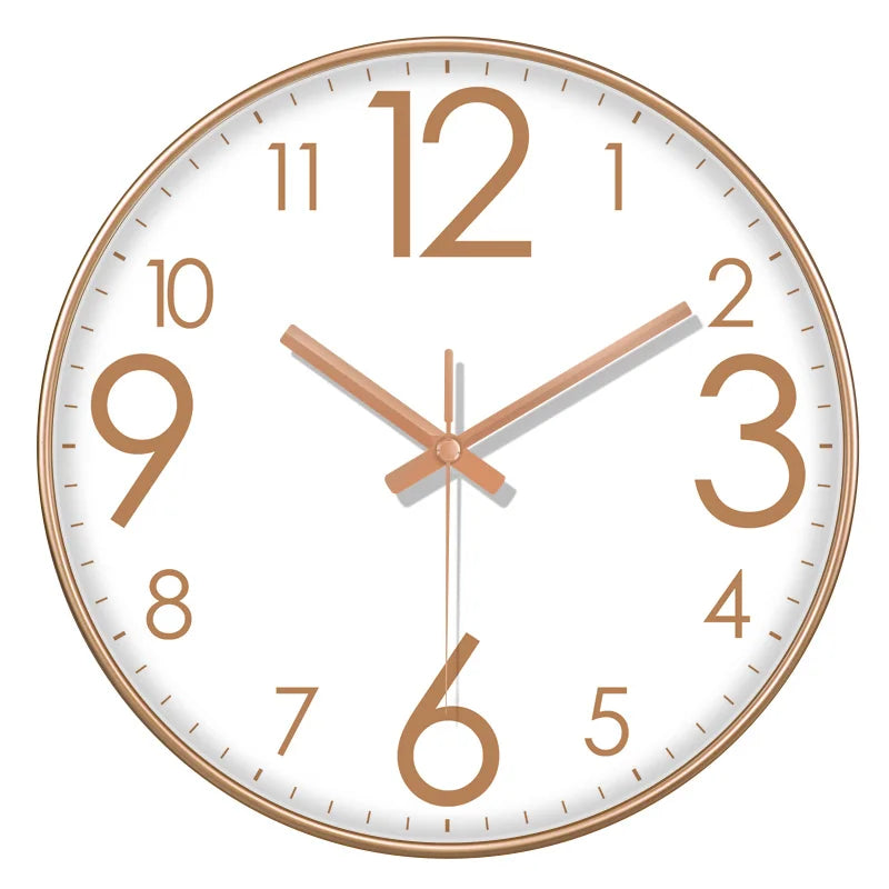 Orologio Da Parete Quarzo Numeri Grandi Facile Da Leggere Decorazione Domestica Moderna Silenzioso Senza Ticchettio