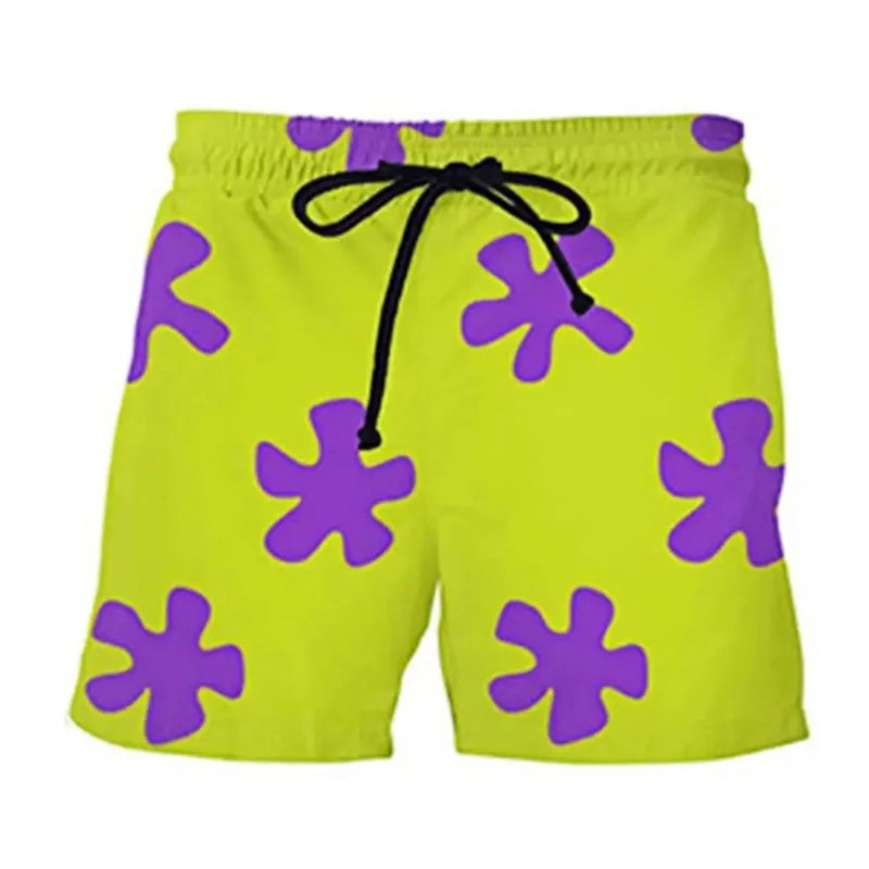 Pantaloncini Da Spiaggia Bambini 3D Stampa Ciambella Fiori Grafica Costume Da Bagno Estate Moda