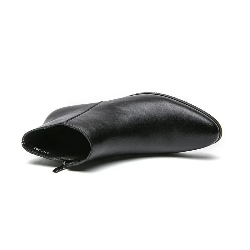 Scarpe Da Uomo Stivaletti Chelsea Impermeabili In Pelle Casual E Business Retrò Mocassini Classici
