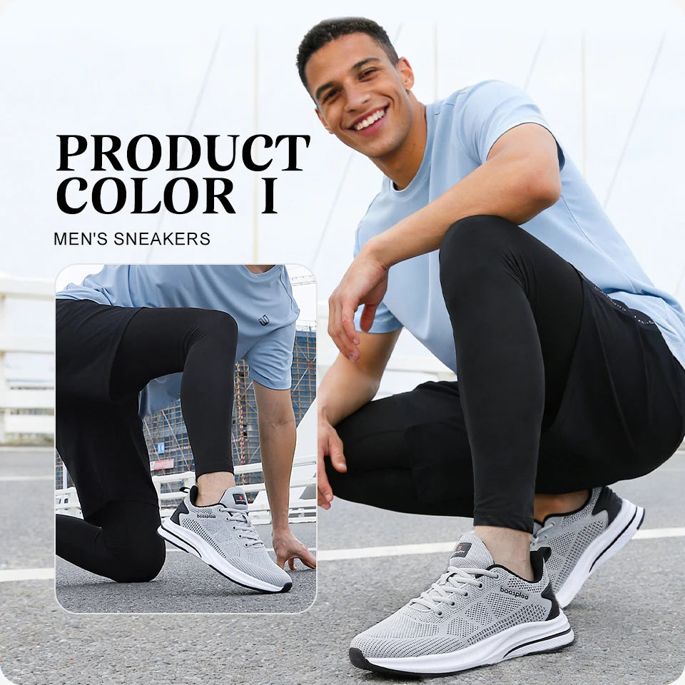 Baasploa Scarpe Da Corsa Uomo Traspiranti Leggere Comfort Massaggio E Aumento Altezza Design Moderno Per Esterni