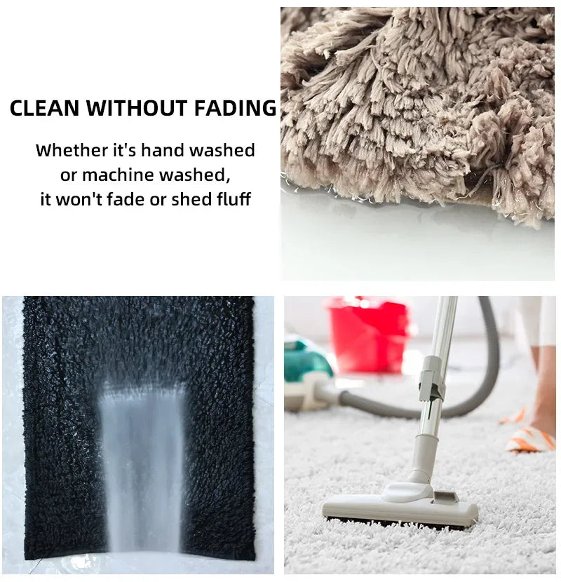 Tappetino Da Bagno Arrotondato E Ispessito Antiscivolo Peluche Assorbente Per Vasca E Per Porta D Ingresso