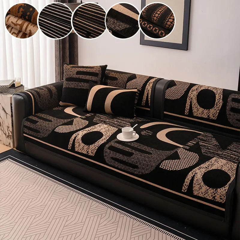 1 cuscino per divano in stile retrò con un lusso leggero e un tocco di fascia alta, adatto a tutte le stagioni, fodera per divano antiscivolo