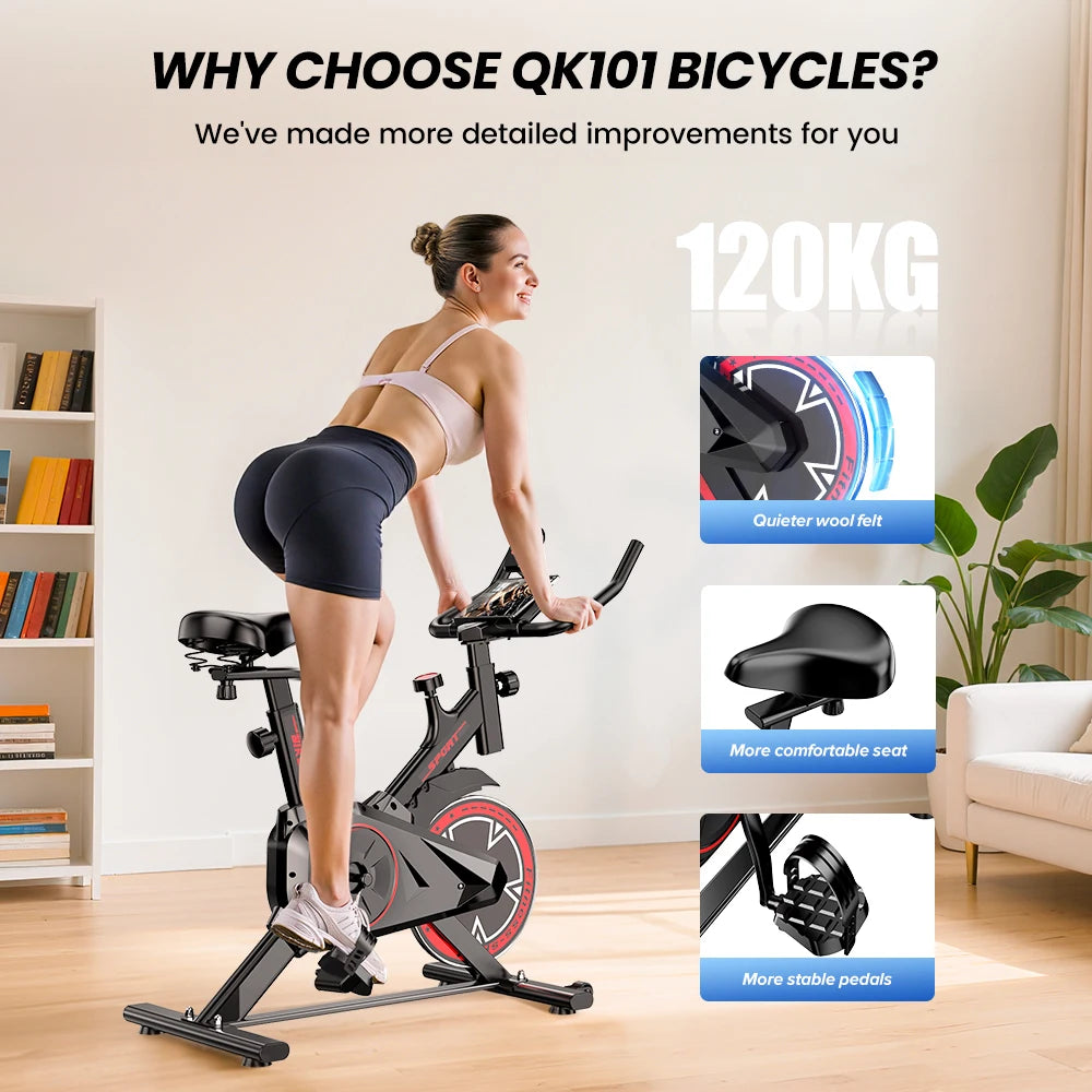 Cyclette Formill QK101 10 Kg Frizione QK116C 12 Kg Magnetico Trasmissione a Cinghia Display Cardio Domestico