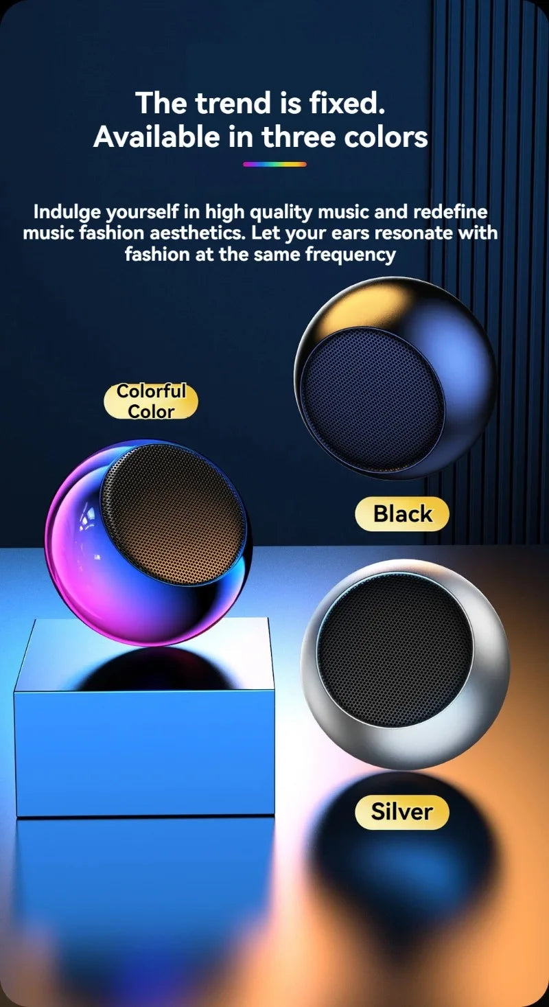 Altoparlante Bluetooth Wireless Portatile Nuovo Subwoofer Robusto In Metallo Per Esterno e Ufficio