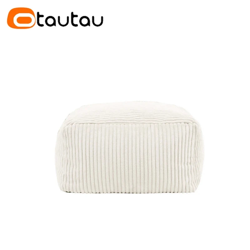 Otautau Pouf In Velluto A Coste Senza Riempitivo Pavimento Beanbag Sedia Lettino Ottomano Mobili Senza Telaio DD025