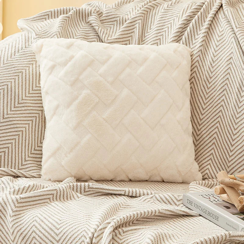 Fodera Per Cuscino In Peluche 45x45 E 30x50 Cm Per Divano Soggiorno Federa Quadrata In Cotone Decorazioni Per La Casa
