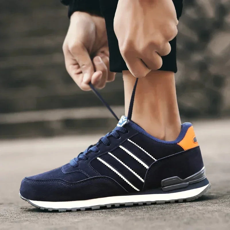 Scarpe Da Ginnastica Da Uomo In Pelle Di Alta Qualità Traspiranti Scarpe Casual Piatte 2022 Nuove