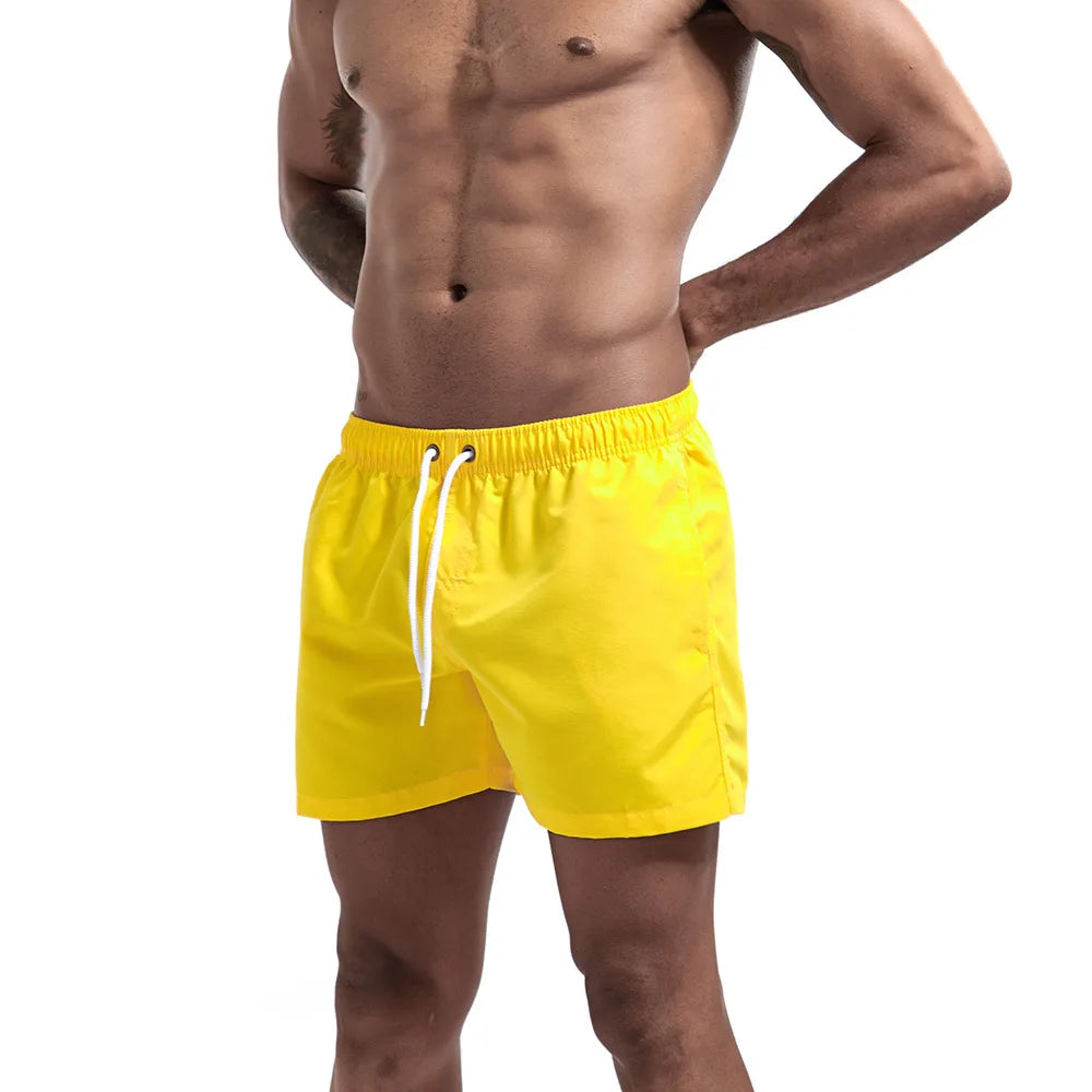 Pantaloncini da Bagno da Uomo da Surf ad Asciugatura Rapida Traspiranti con Coulisse e Tasche per Spiaggia Estiva