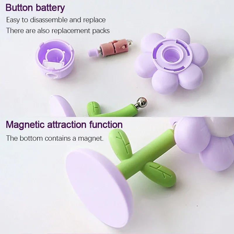 Lampada LED Fiore Notturna Mini Luce Da Tavolo Per Comodino Camera Da Letto Luce Ambientale Giocattolo Per Bambini Regalo