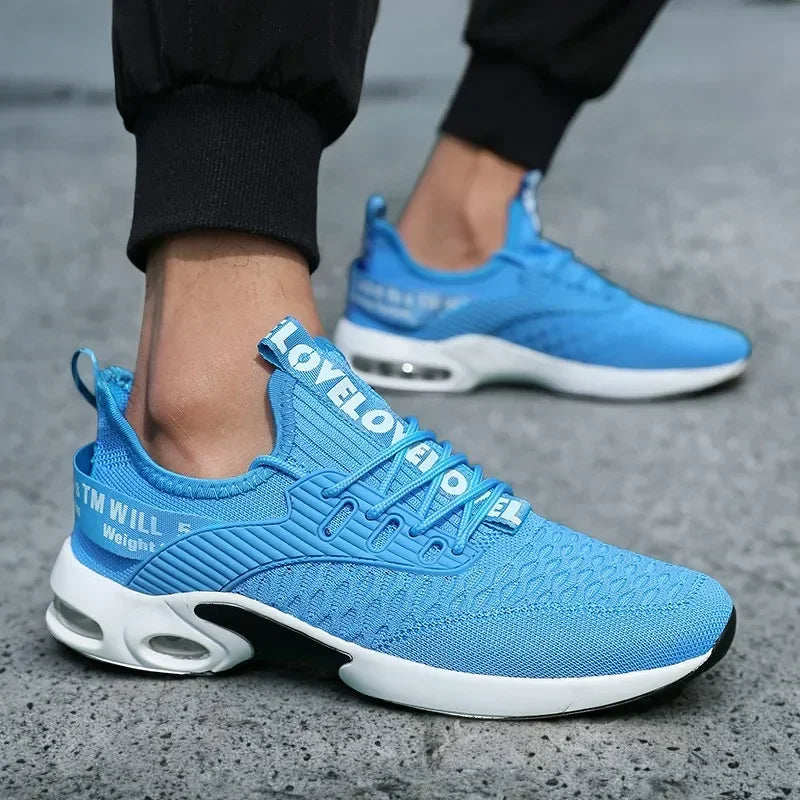Scarpe sportive da uomo con suola spessa con design alla moda Scarpe comode e traspiranti Scarpe da trekking all'aperto Zapatillas Hombre De Segu
