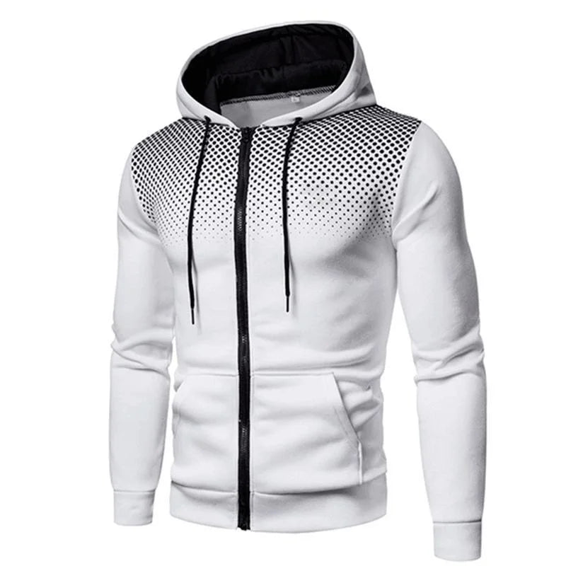 Felpa Con Cappuccio E Cerniera Da Jogging Uomo Autunno Inverno 2025 Abbigliamento Sportivo