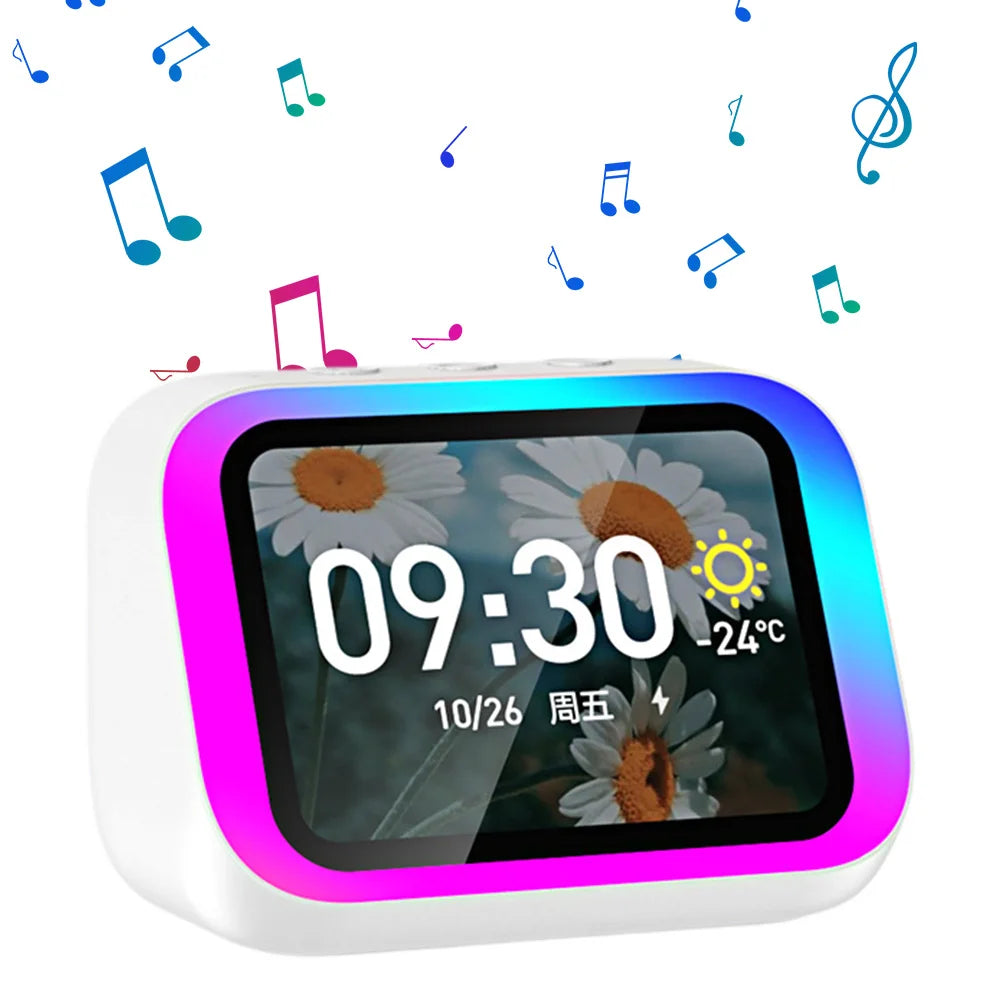 Altoparlante Bluetooth Portatile Con Sveglia E Assistente Vocale Per Camera Da Letto Con App Integrata