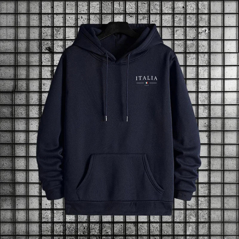 Tuta Da Uomo Di Qualità Con Cappuccio Monopezzo Felpe Con Stampa Streetwear Autunno Inverno Pantaloni