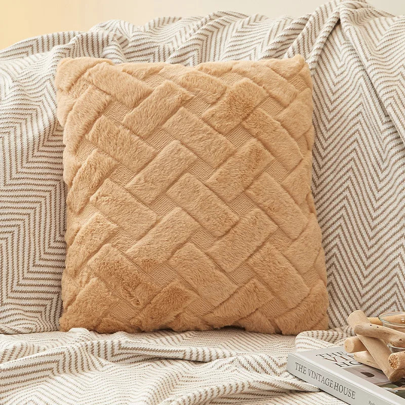 Fodera Per Cuscino In Peluche 45x45 E 30x50 Cm Per Divano Soggiorno Federa Quadrata In Cotone Decorazioni Per La Casa