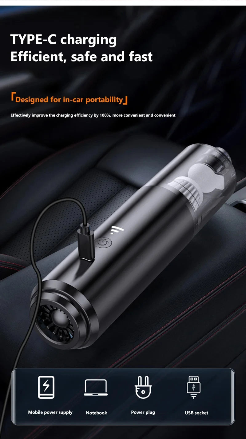 Aspirapolvere Portatile Senza Fili 2 In 1 Potente E Intelligente Per Auto E Casa Pulizia Domestica Versatile