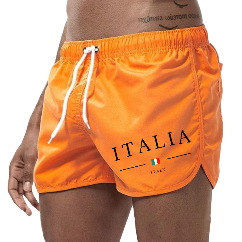 Pantaloncini Da Spiaggia Estivi Da Uomo Stampati Ad Asciugatura Rapida Per Surf Nuoto Jogging E Sport All'Aperto