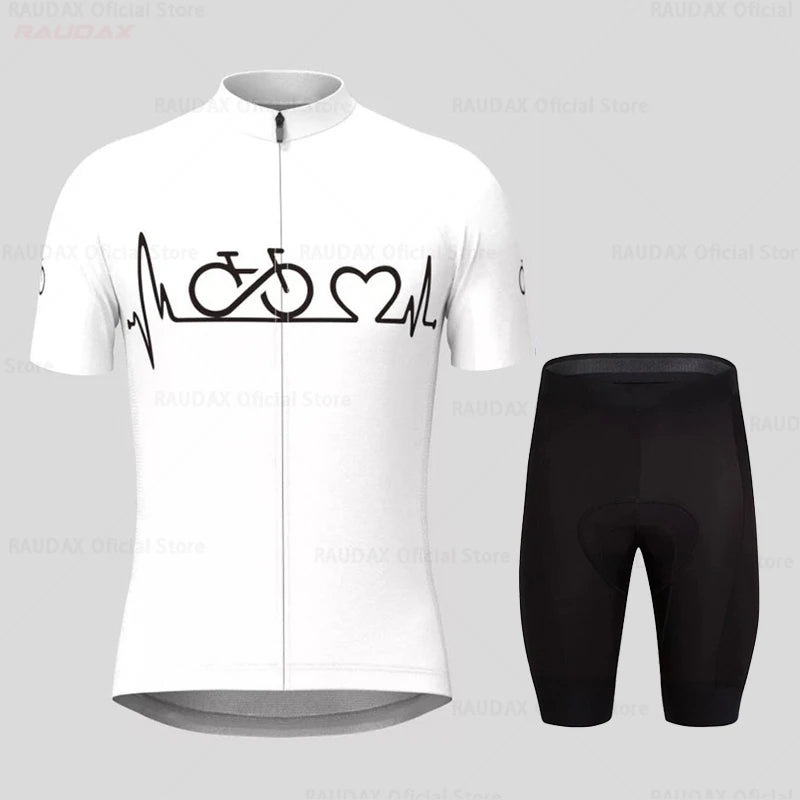 Abbigliamento Da Ciclismo Estivo Per Uomo Kit MTB Maglia Da Ciclismo A Maniche Corte Traspirante Per Bici Da Strada