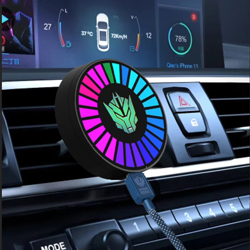 Luci ritmiche musicali Deodorante per ambienti Led Atmosfera per auto Controllo del suono Ritmo vocale Lampada pickup ambientale per auto Decorazione creativa