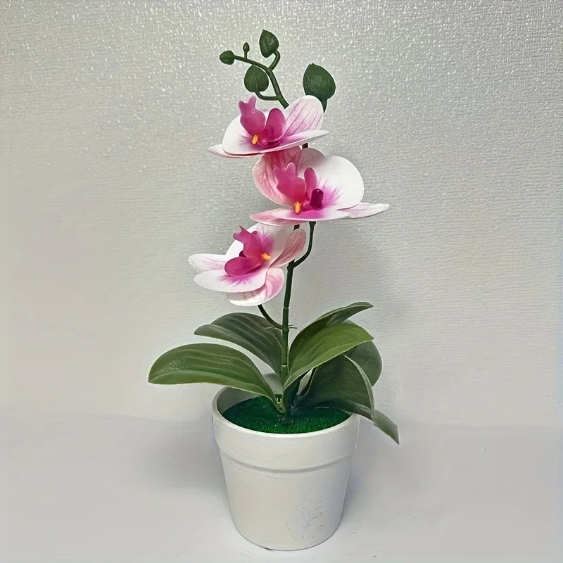 Orchidea Artificiale Decorazione Per Casa E Ufficio Espositore Da Tavolo Decorazione Floreale D'Ingresso Non Sbiadisce
