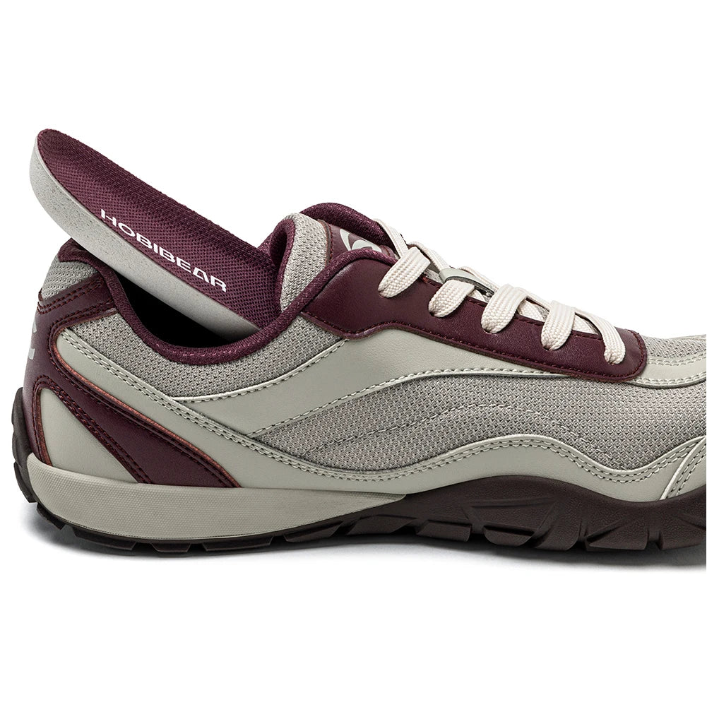 Hobibear Scarpe Da Trekking A Piedi Nudi Unisex Wide Fit Trail Running Scarpe Retrò In Pelle Artificiale Zero Drop