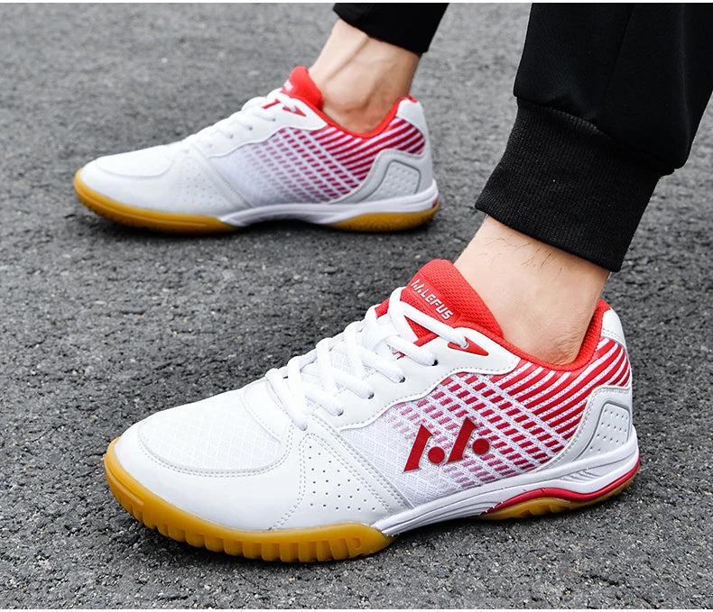 Scarpe Da Allenamento Ping Pong Tennis Traspiranti Antiscivolo All'aperto Uomo Donna in Maglia