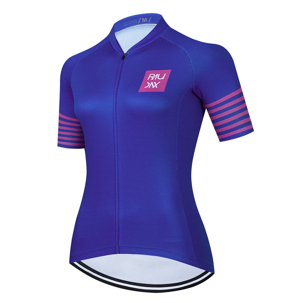 Maglie Ciclismo Donna Raudax 2026 Estive Traspiranti Abbigliamento MTB Maniche Corte Con Tasche