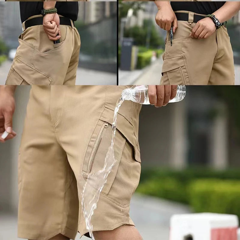 Pantaloncini Cargo Uomo Impermeabili Da Esterno Estivi Trekking Campeggio Escursionismo Arrampicata Allenamento Pesca