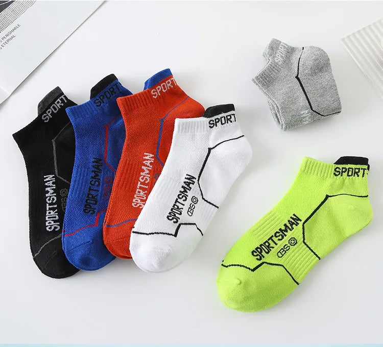 Calzini Corti Da Uomo Per Basket E Corsa Con Rete Traspirante Assorbenti Odori Pack 6 Paia