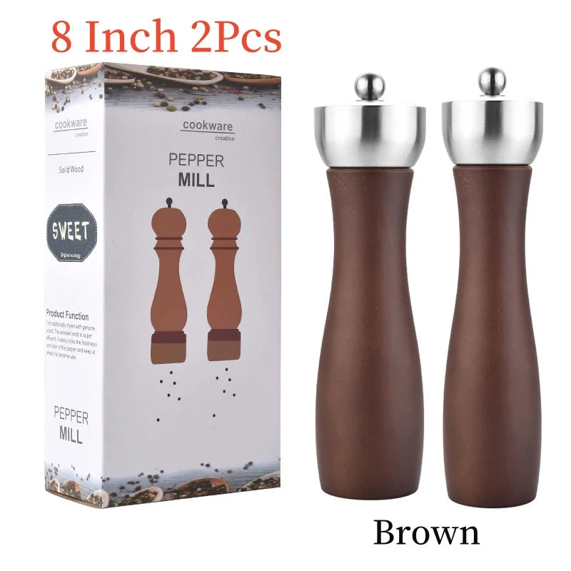 Set Di Macinapepe Manuale Per Sale E Pepe In Ceramica Regolabile Con Testa In Acciaio Inossidabile 304 Domestiche
