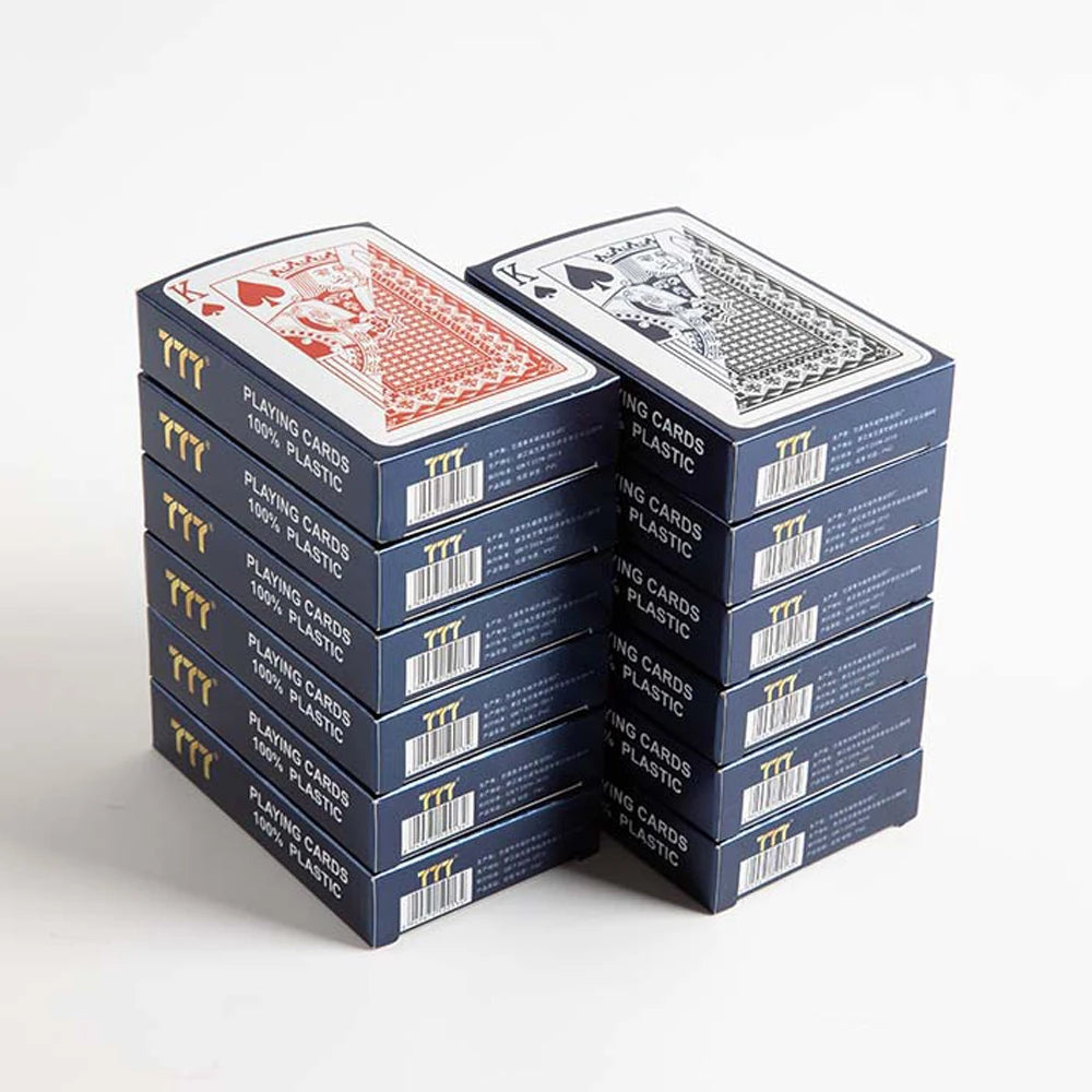 Nuove Carte Da Gioco In Plastica Stretta Impermeabili Da Tavolo Con Caratteri Grandi PVC Satinato Spessore Alto
